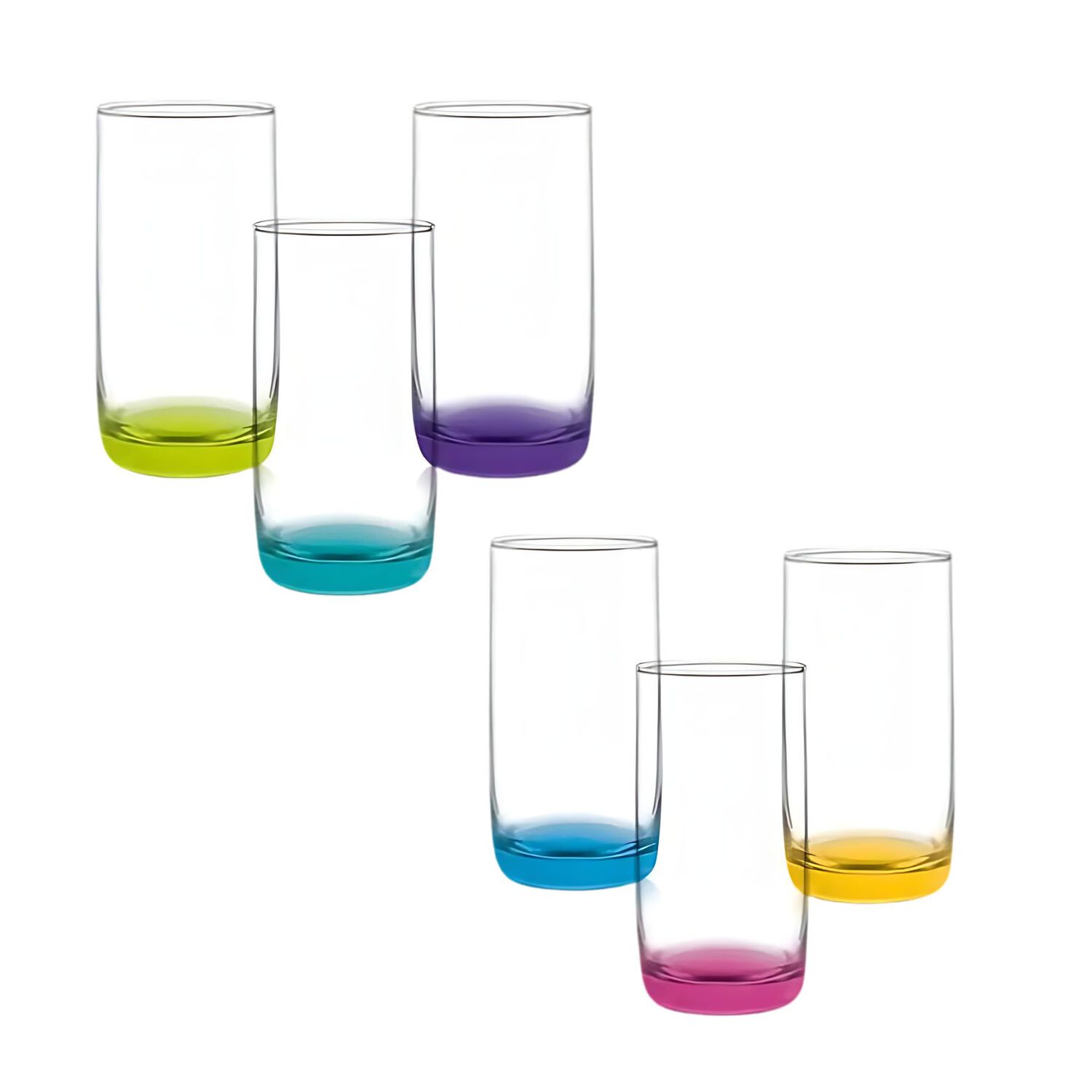 Display 6 Vasos Altos Monterrey Fondo Color 445cc Cristar image number 1.0