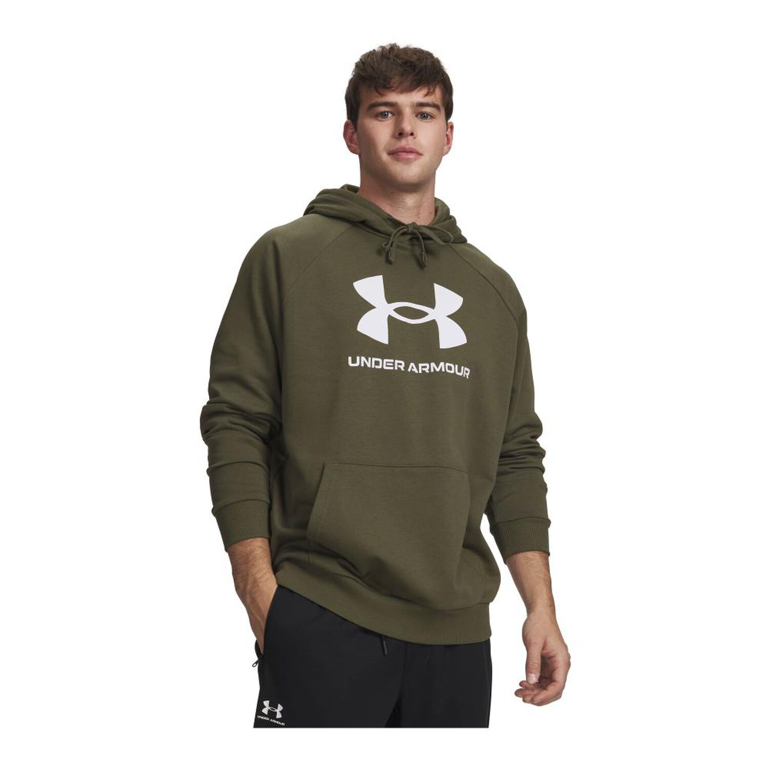 Poler&oacute;n Deportivo Hombre Rival Fleece Logo Hd Under Armour image number 2.0