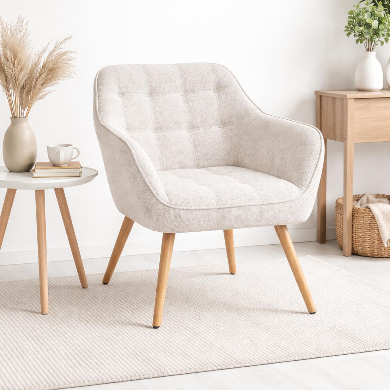 Butaca Decorativa Velvet Chic - Beige image number 1.0