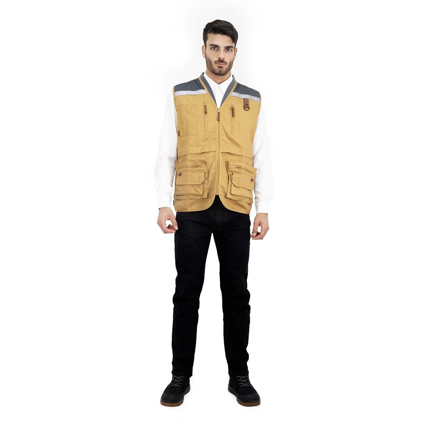 Chaleco Ge&oacute;logo Gabardina Quebec Camel image number 0.0
