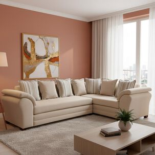 Sofá Seccional Derecho Living Factory New Capri / 6 Cuerpos