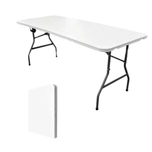Mesa Plegable 244x75x74 Cm Tipo Maleta