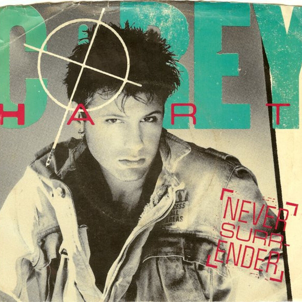 Corey Hart - Never Surrender (poster) | 7" Single Vinilo Usado image number 0.0
