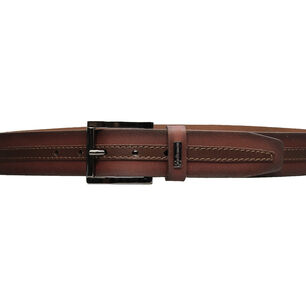 Cintur&oacute;n Wood Craftmen Burdeo 100% Cuero Genuino