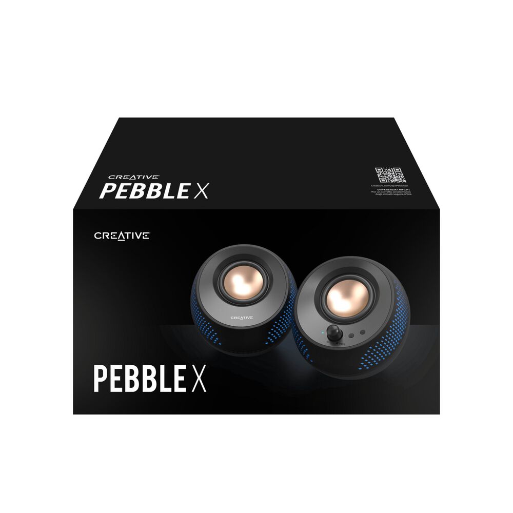 Parlante Creative Pebble X Mf1715 Negro Led image number 8.0