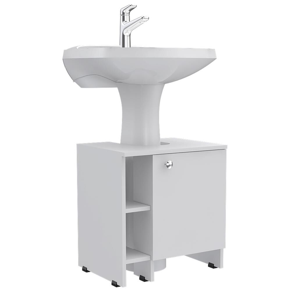 Mueble De Lavamanos 47-a + Espejo Bolonia Reflekta - Blanco Tuhome image number 4.0
