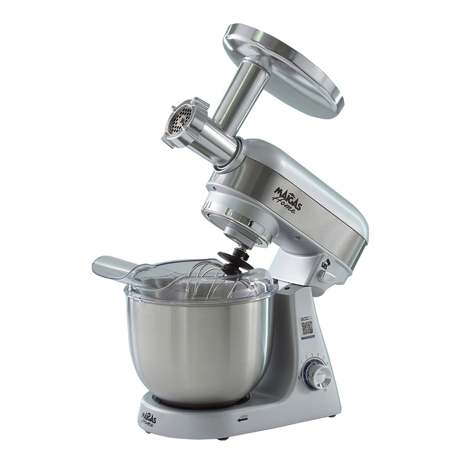 Batidora Inox Lorenzza 5 Litros + Molino De Carne image number 2.0