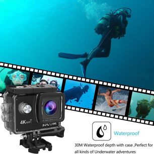 C&aacute;mara Go Pro Sjcam Sj4000 Air Pro Full Hd 4k 30fps Deportiva Ultra Hd Wifi Con Accesorios Sumergible 1 Bat