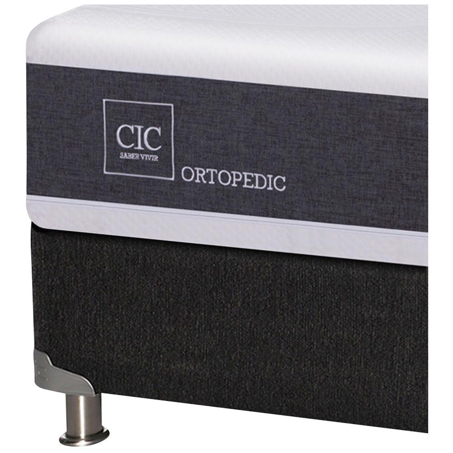 Box Spring Cic Ortopedic / 2 Plazas / Base Normal + Set De Maderas image number 3.0