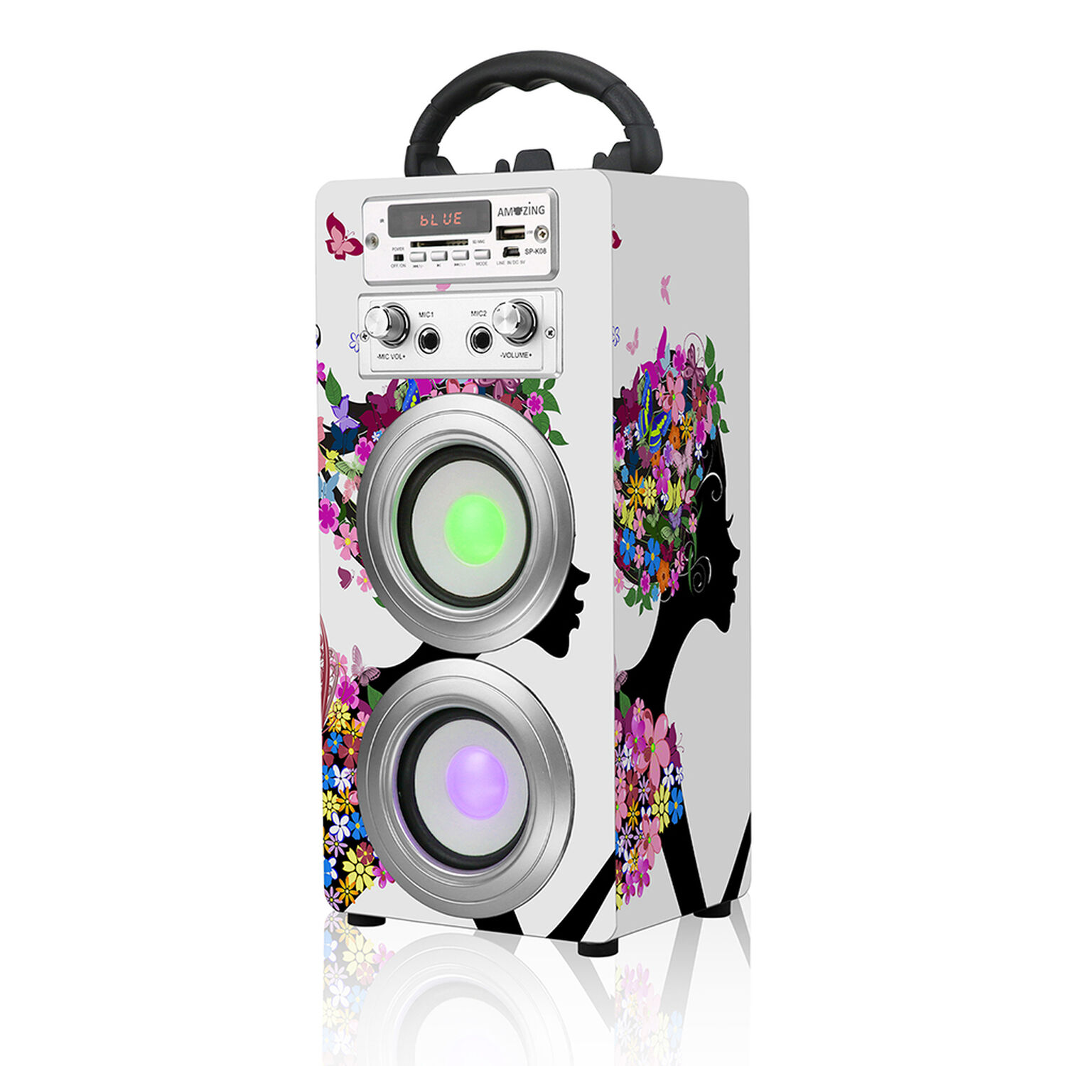 Parlante Karaoke Hip-hop / Mic Sp-k08 Floral image number 2.0