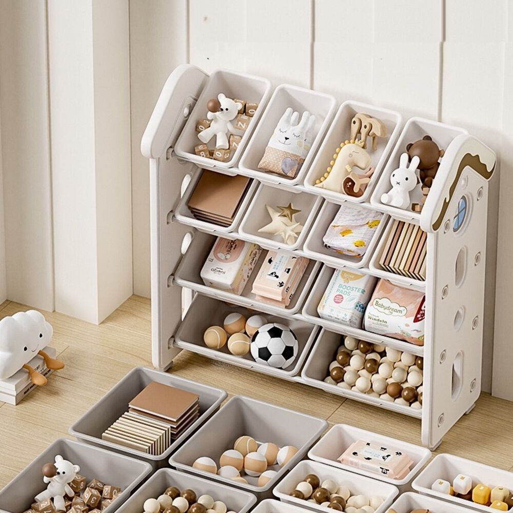 Estante Infantil Organizador De Juguetes Blanco By Lubabycas image number 7.0