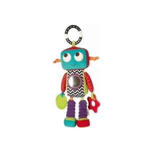 Peluche Sensorial Para Beb&eacute;s Con Sonajero-mordedor-colgador Turquesa