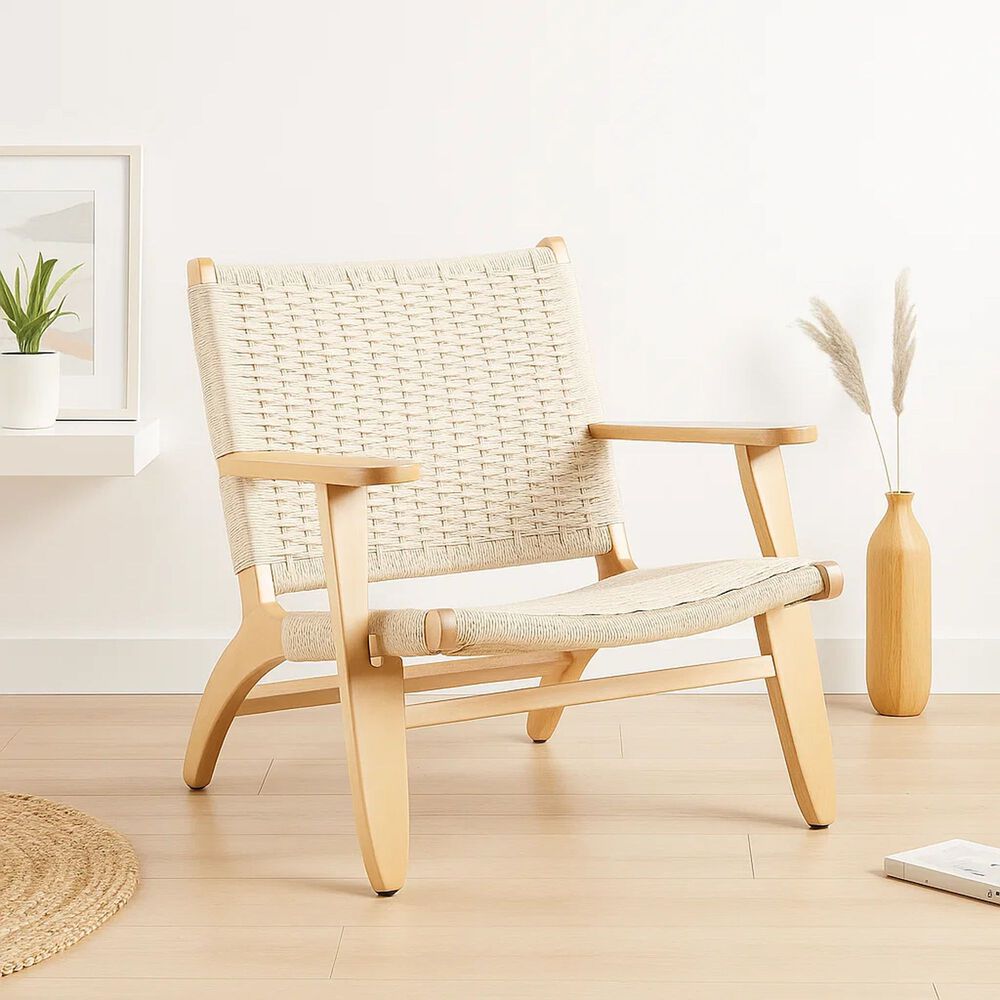 Butaca Sitial Danesa Wegner - Madera Hilo De Cuerda image number 8.0