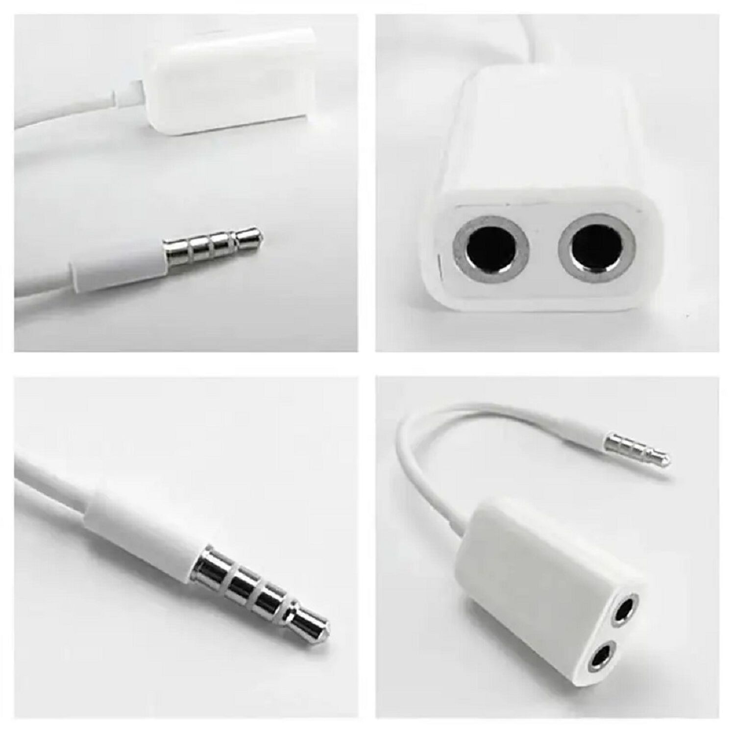 Cable Divisor De Audio 3.5mm (1 Conector Macho A 2 Hembra) image number 2.0