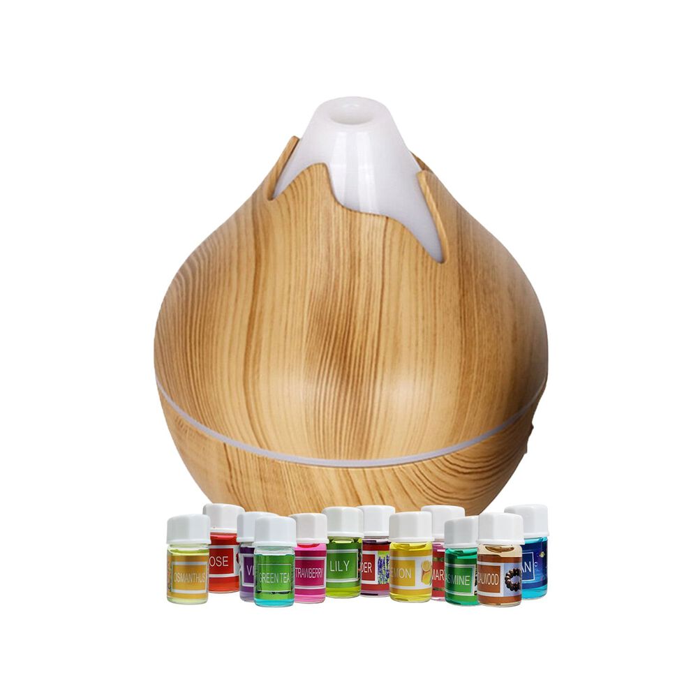 Pack Humidificador Forma Volcan + 12 Esencias Aromaticas image number 2.0