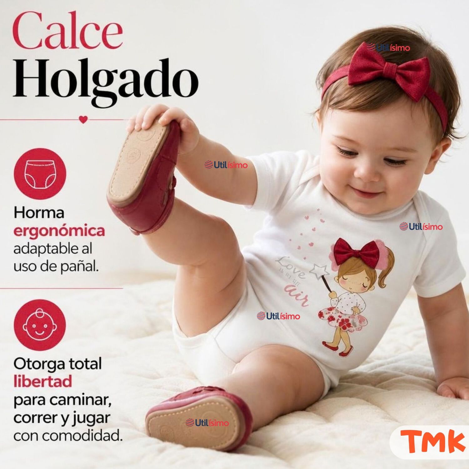Pack 5 Bodys Manga Corta 100% Algod&oacute;n Tedmimak Ni&ntilde;a Lovely Bella image number 6.0