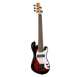 U-bass Sólido 5 Cuerdas Fretted Marron Burst Kala