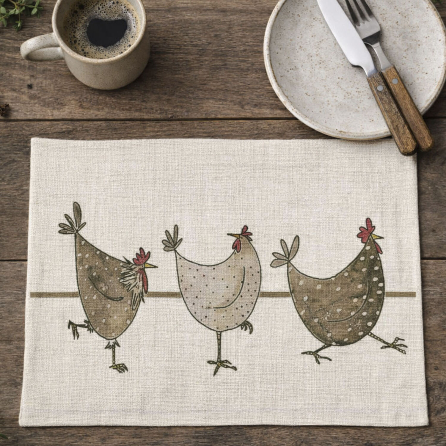 Set De 6 Individuales De Lino 35x45 Cm M27 image number 0.0