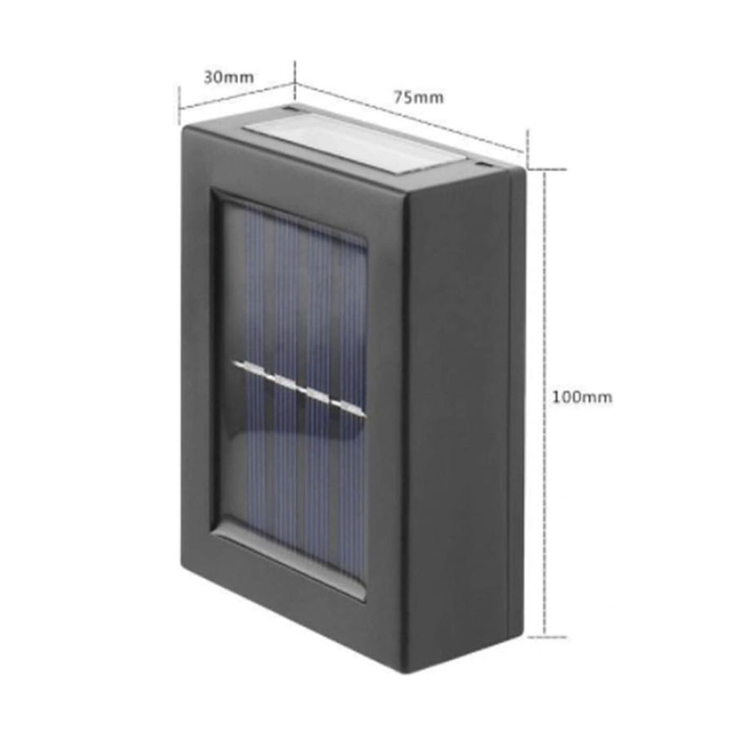Pack 2 Luces Solares Foco Doble Para Exteriores image number 1.0