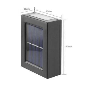 Pack 2 Luces Solares Foco Doble Para Exteriores