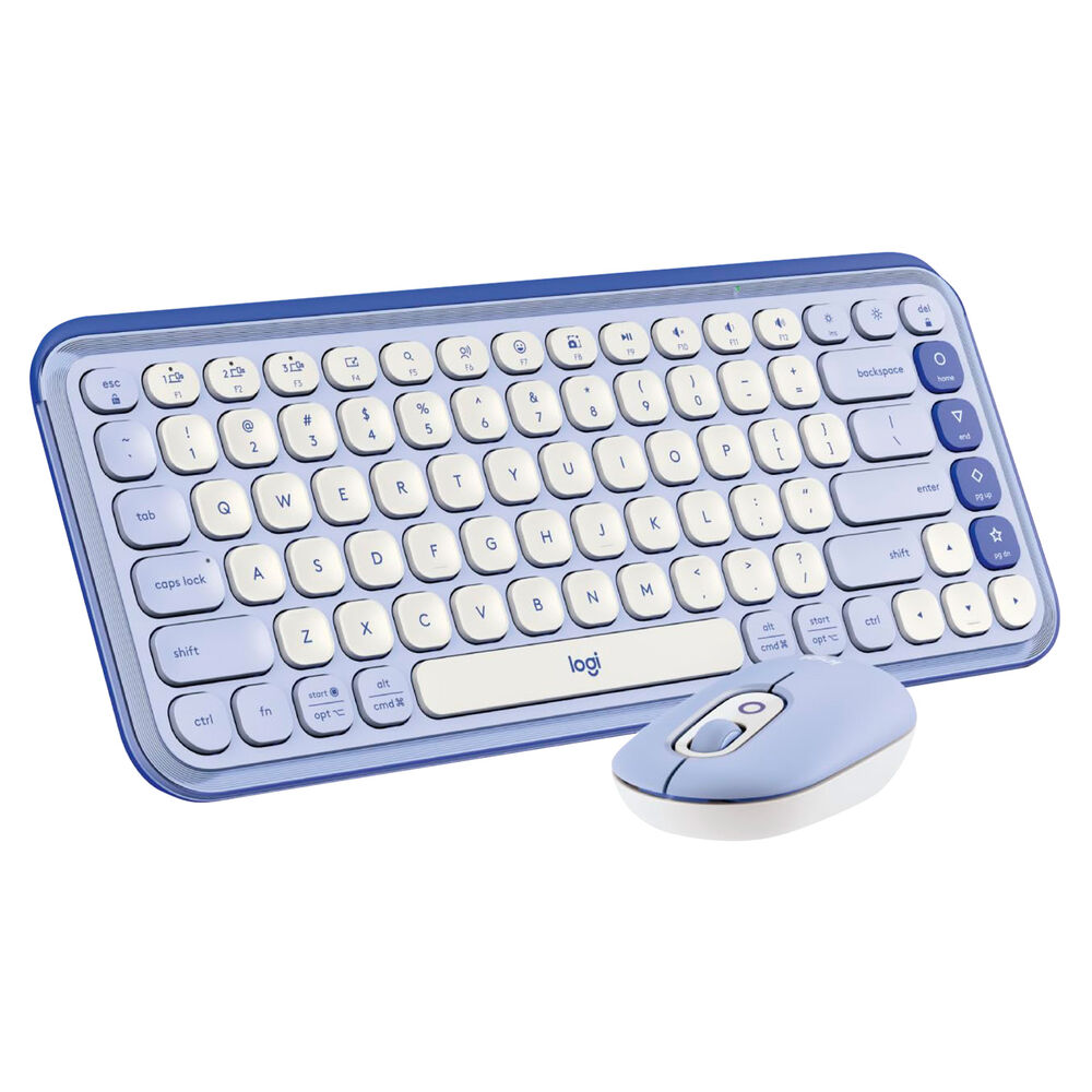 Kit Teclado Y Mouse Inalámbricos Logitech Pop Icon Lila image number 0.0