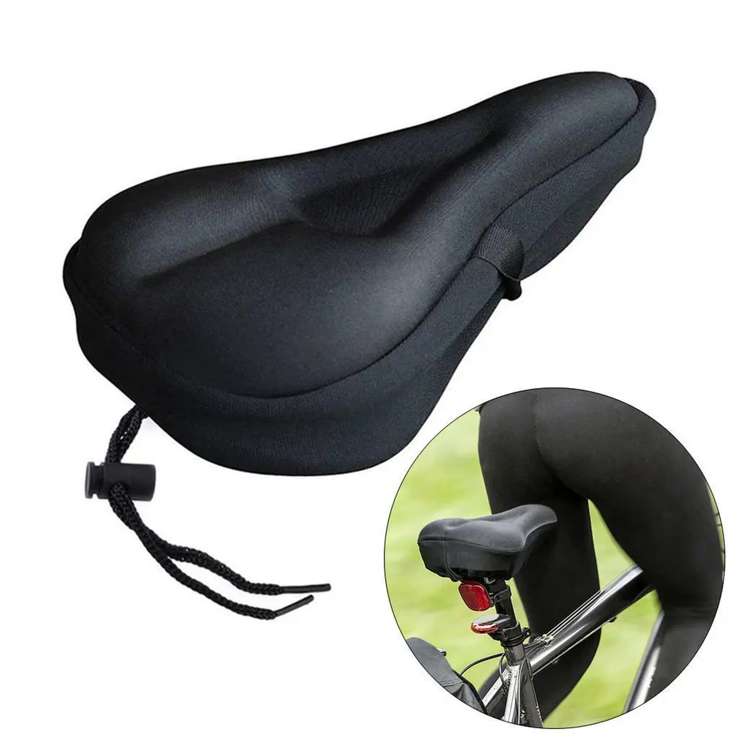 Forro Asiento De Bicicleta Cubre Sillin De Gel Maxima Comodidad image number 0.0