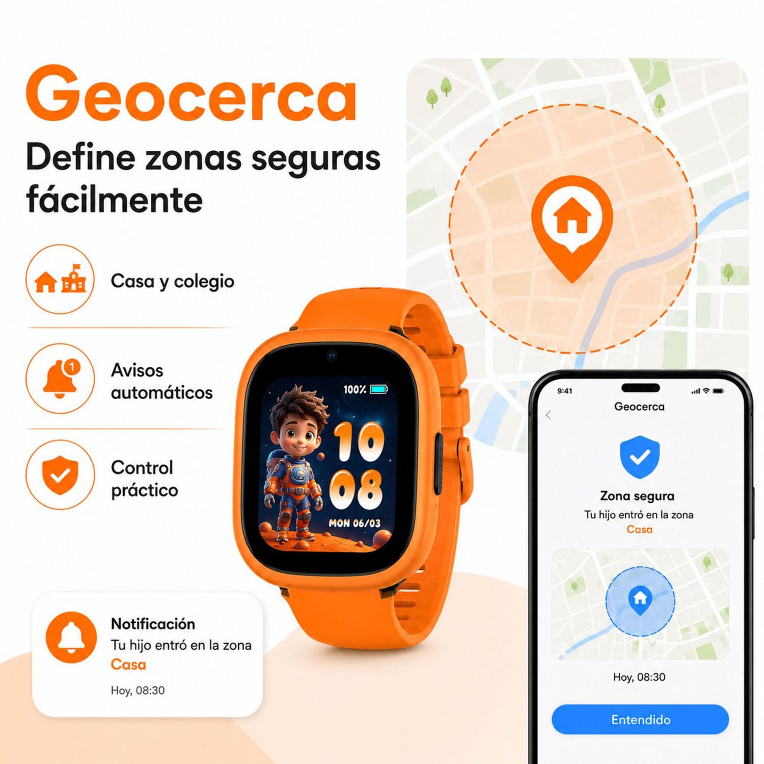 Smartwatch Infantil Lagenio K3 4g Gps Sos Videollamadas image number 3.0