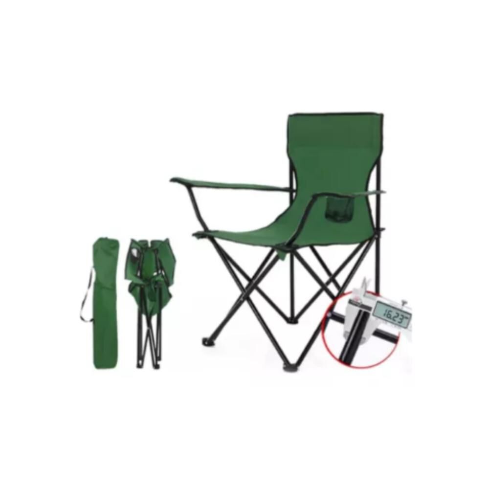 Silla Plegable De Playa Camping Pesca Picnic Con Porta Vaso image number 28.0