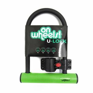 Candado De Bicicleta U-lock Corto Verde