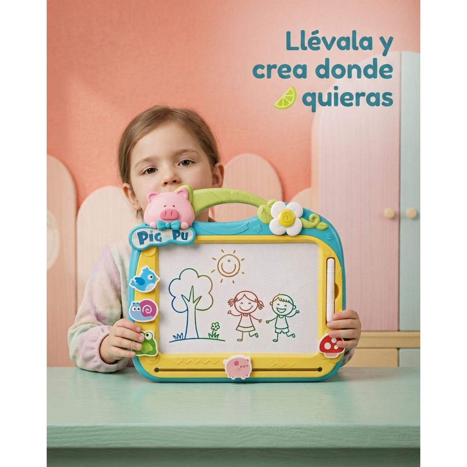 Pizarra Magica Magn&eacute;tica Borrable Para Ni&ntilde;os Ni&ntilde;as Divertida image number 31.0