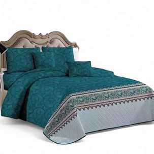 Juego De Sabanas + Cubrecama King + 2 Funda De Almohada Cobertor Verano Qs-14