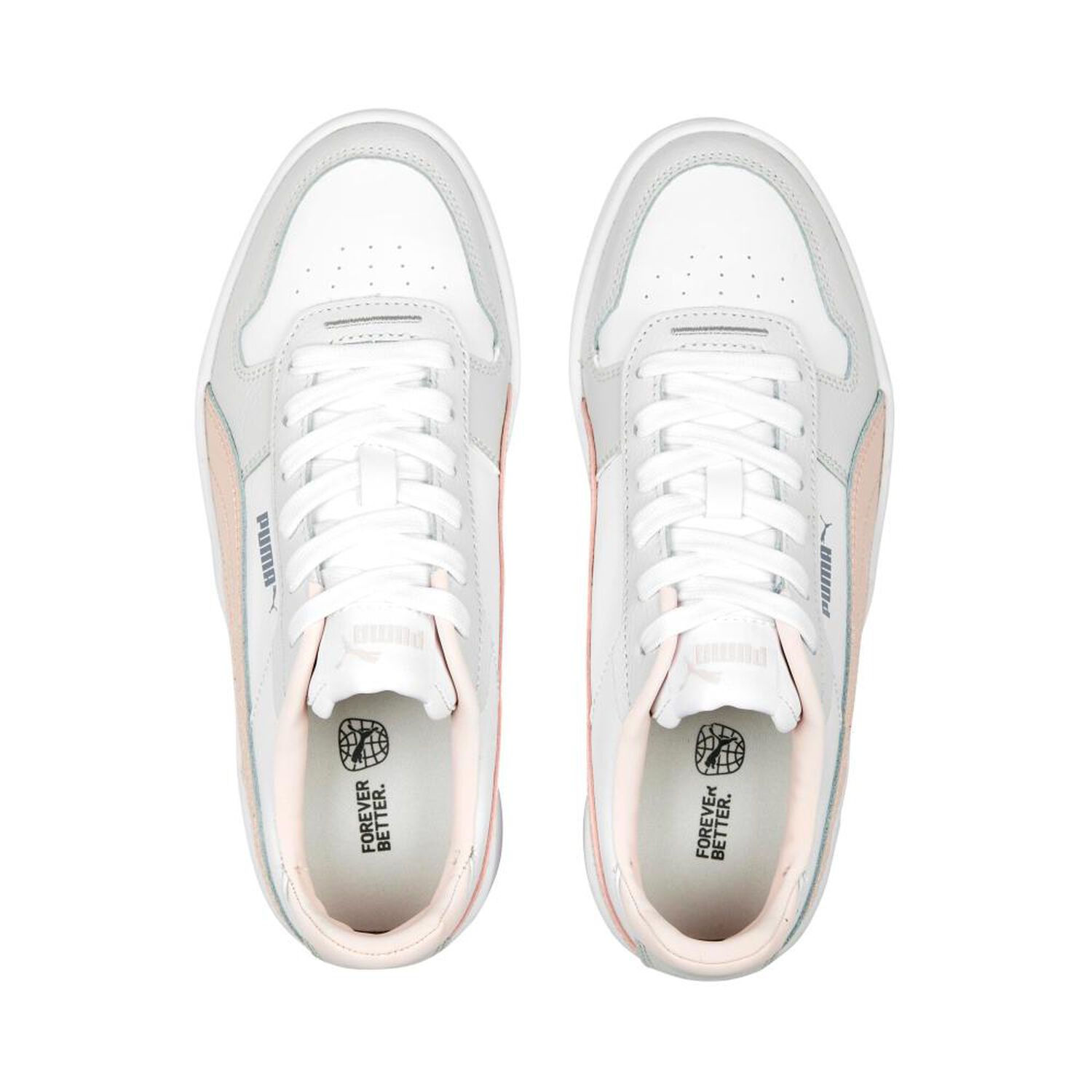 Zapatilla Urbana Mujer Puma Carina Street Blanco/rosado image number 2.0