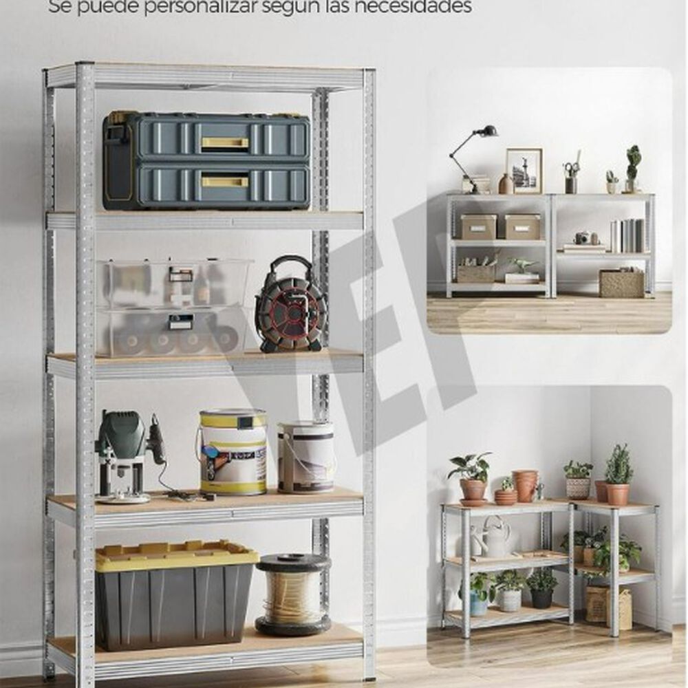 Estante Metálico Armable 180x90x40 Armado Facil Sin Pernos image number 3.0