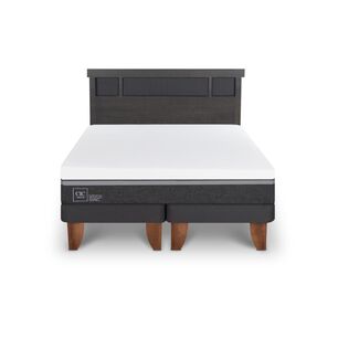 Cama Europea Cic Ortopedic Advance / 2 Plazas / Base Dividida + Respaldo