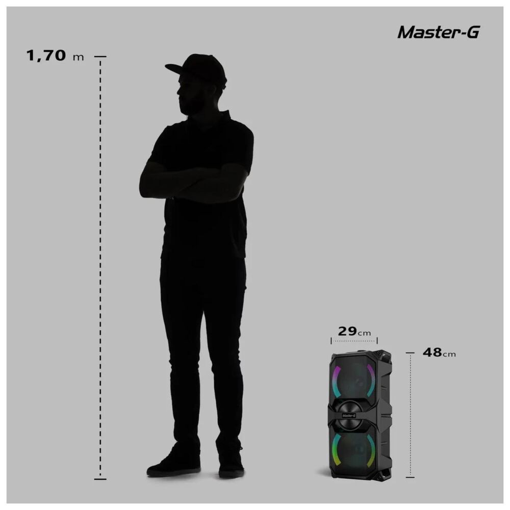 Parlante Bluetooth Karaoke 4000w Negro Luxor image number 5.0