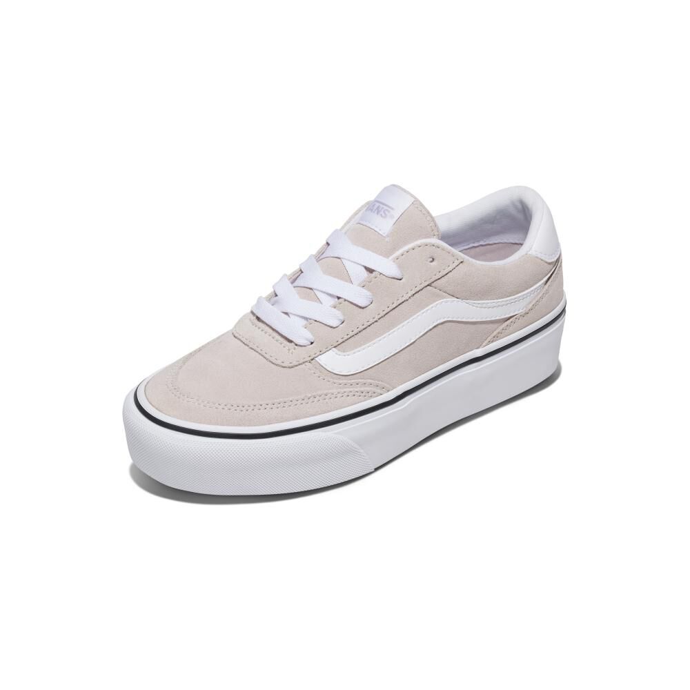 Zapatilla Urbana Mujer Vans Brooklyn Plataform Taupe image number 1.0