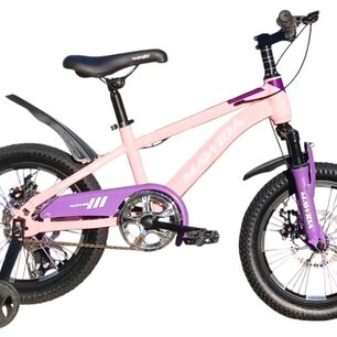 Bicicleta Aro 16 Mawida Con Freno Disco Rosado Lila