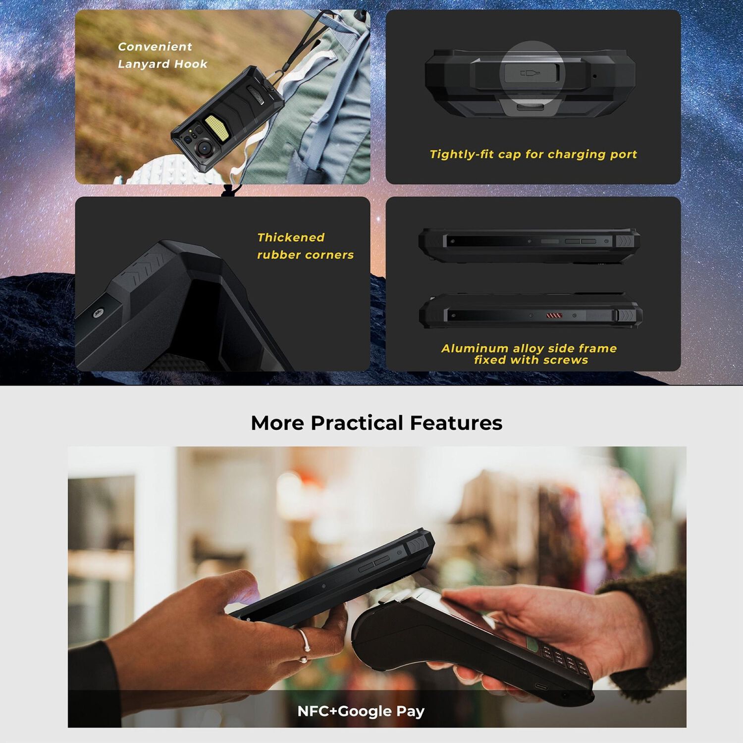Hotwav W11 - Smartphone Resistente Con Bater&iacute;a De 20.800mah Y Led De Camping image number 9.0