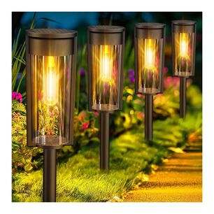 Estaca Solar Led Jard&iacute;n Foco Exterior Luces Decorativas