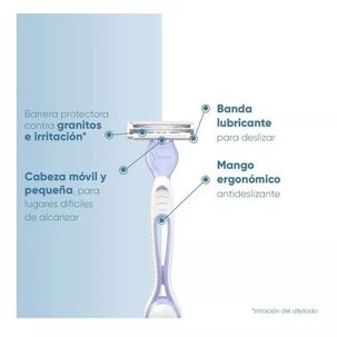Maquina De Afeitar Desechable Gillette Venus Íntima 2 Und