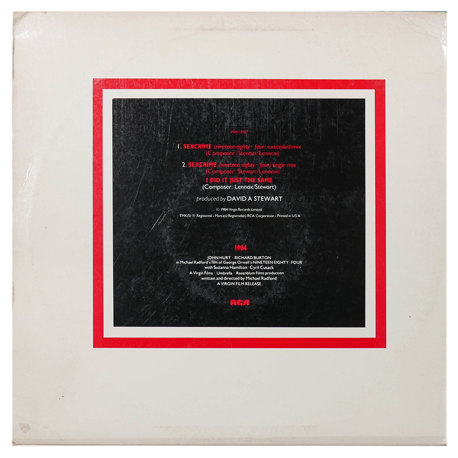 Eurythmics - Sexcrime (nineteen Eighty. Four) | 12" Maxi Single Usado image number 1.0