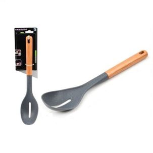 Cucharon Para Arroz Calada Txm7-m05 Color Gris Mango De Madera