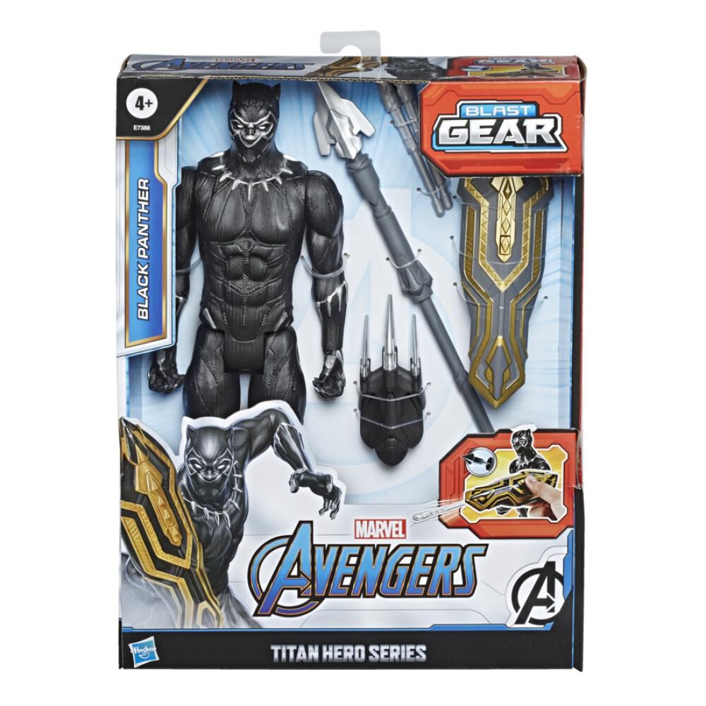 Figura De Accion Avenger Blast Gear Titan Black Panther image number 1.0