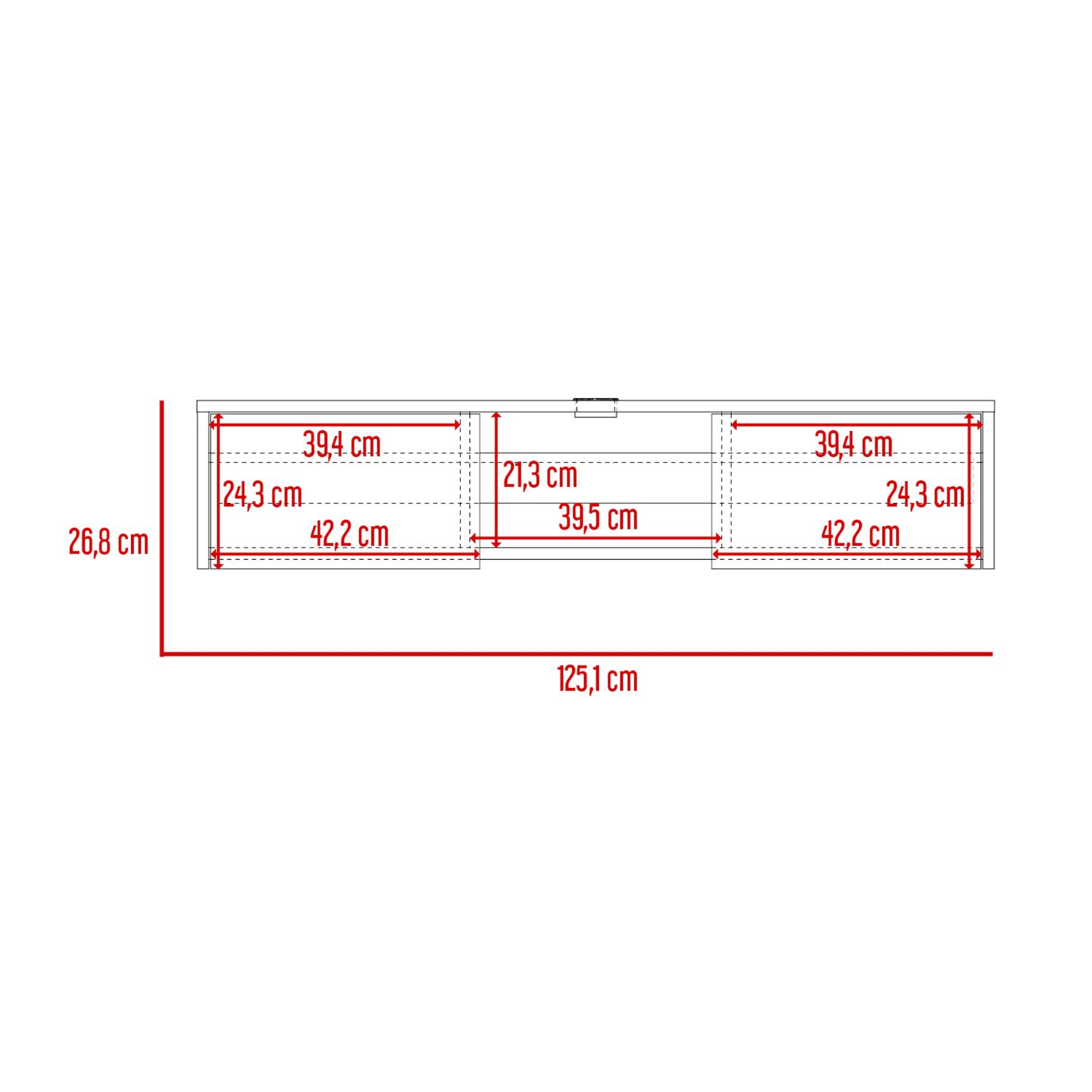 Panel Tv 49" Con 2 Puertas Fm-011 image number 7.0