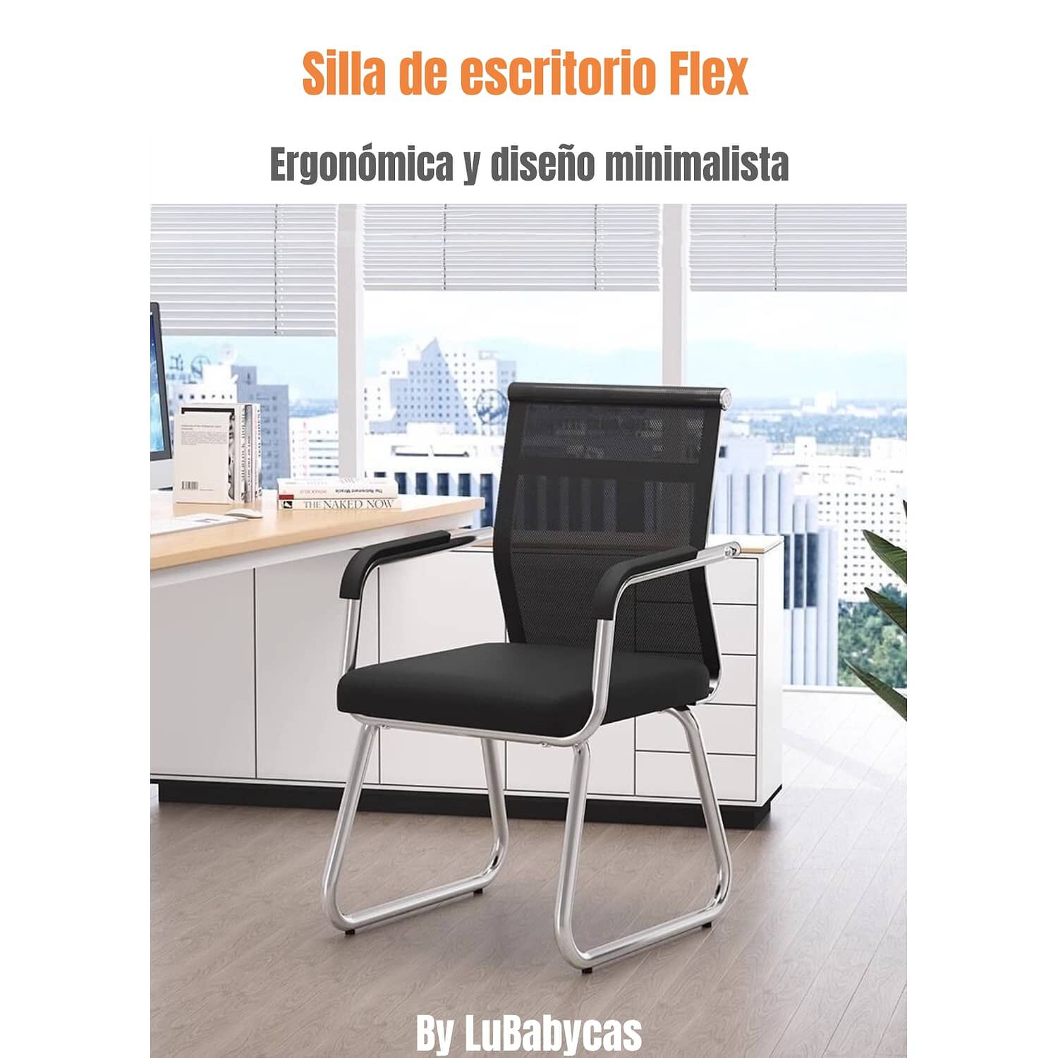 Silla De Escritorio Oficina Negra By Lubabycas image number 1.0