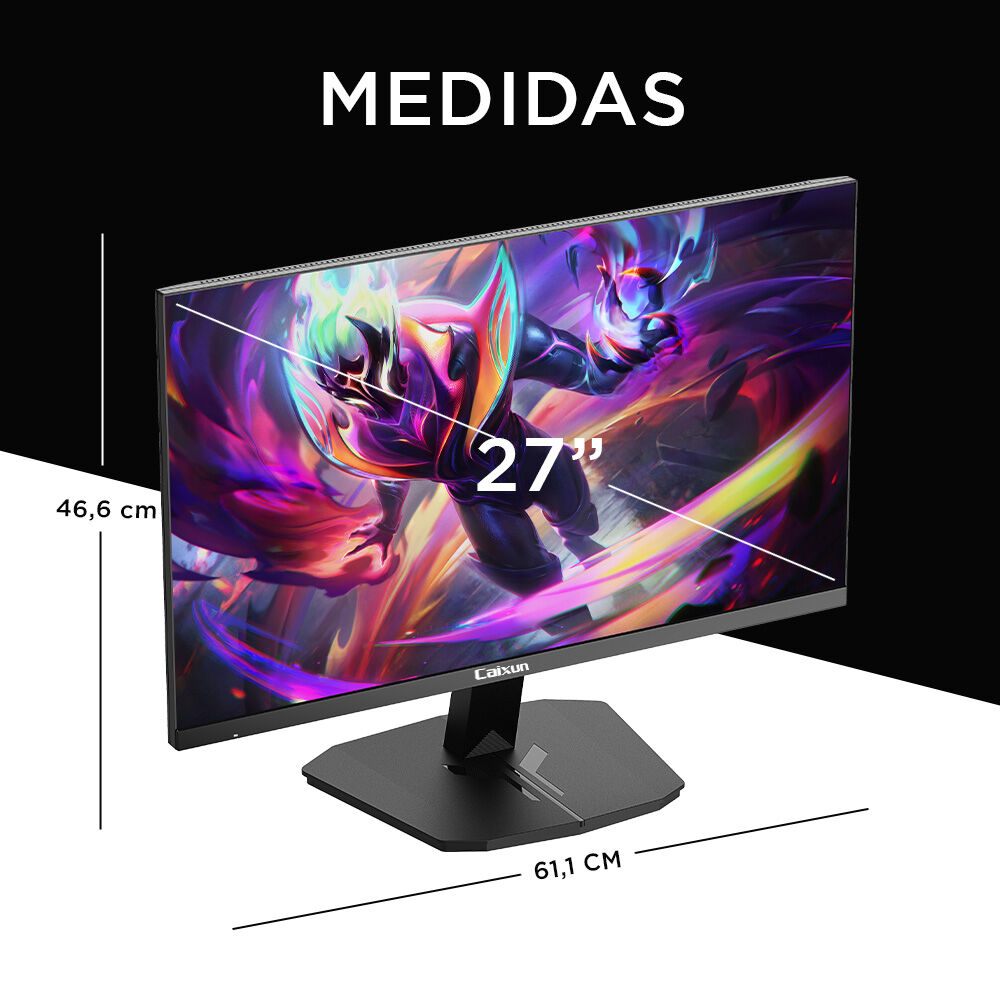 Monitor Gamer Plano Caixun 27" Fhd Ips 165hz Srgb120% Hdmi Dp C27f4f image number 5.0