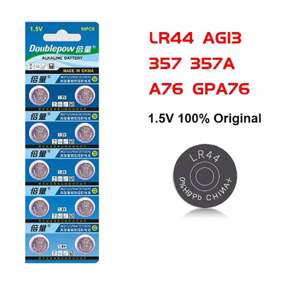 Pilas Lr44 Ag13 357a Cx44 Pila De Bot&oacute;n 1,5 V Para Relojes Luces Otros Lr44w image number 1.0