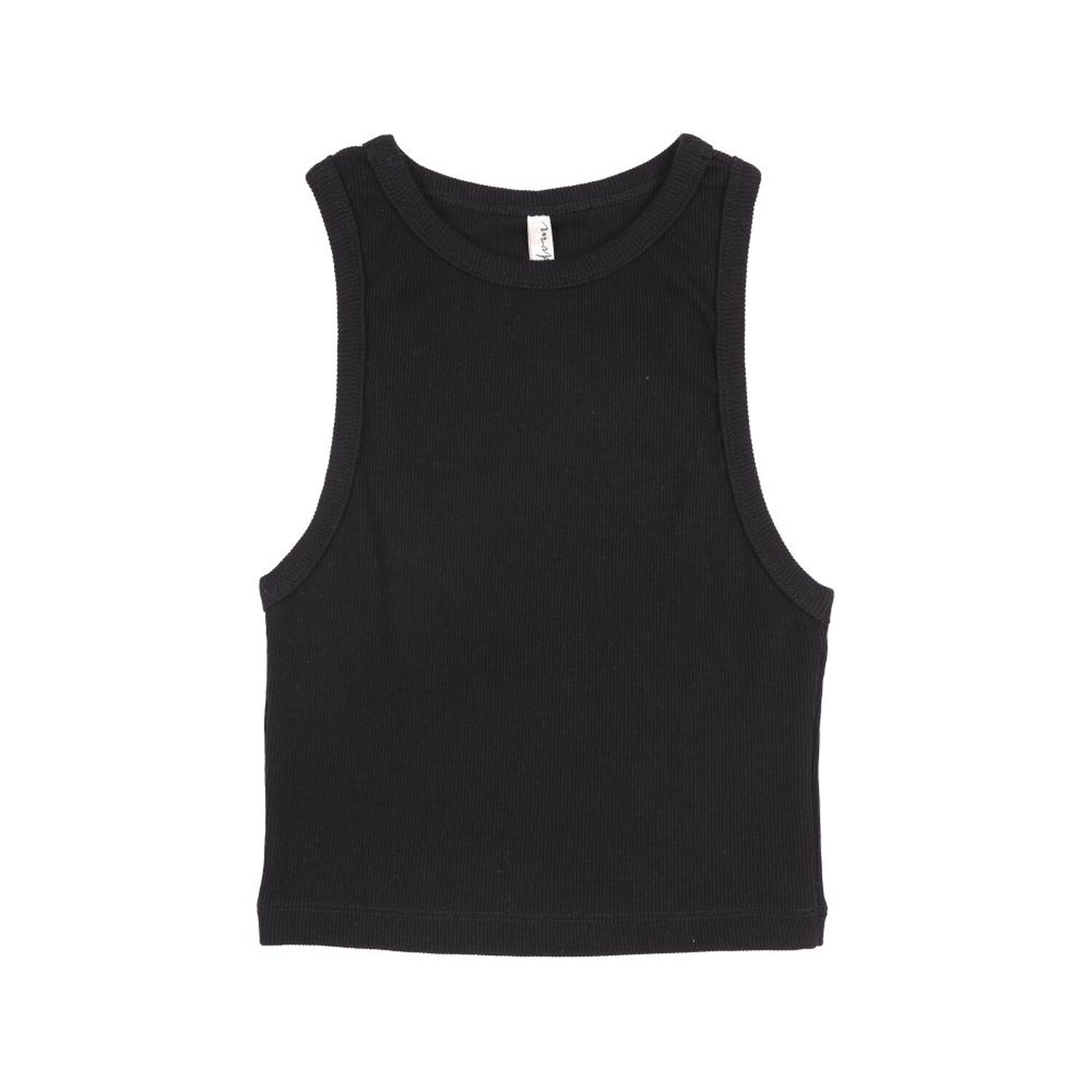 Polera Crop Rib Manga Corta Cuello Redondo Mujer Freedom image number 0.0