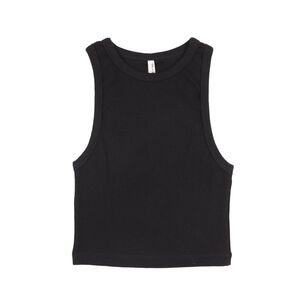 FREEDOM POLERA CROP RIB MANGA CORTA CUELLO REDONDO MUJER FREEDOM
