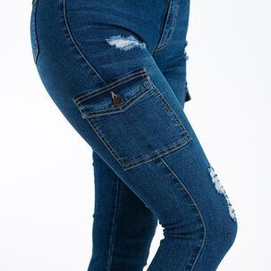 Jeans Cargo Elasticado Mujer